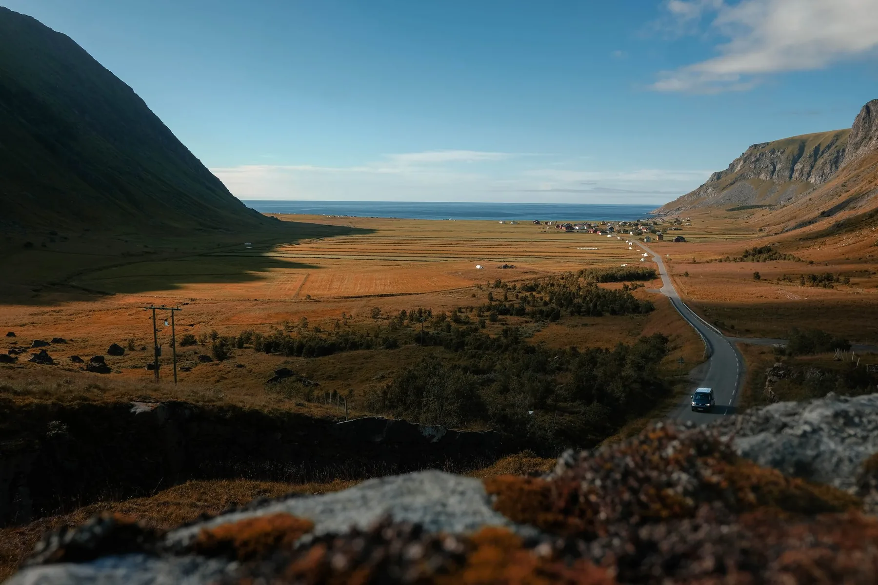 Arctic landscape in Lofoten, photographed by Odin Oddekalv